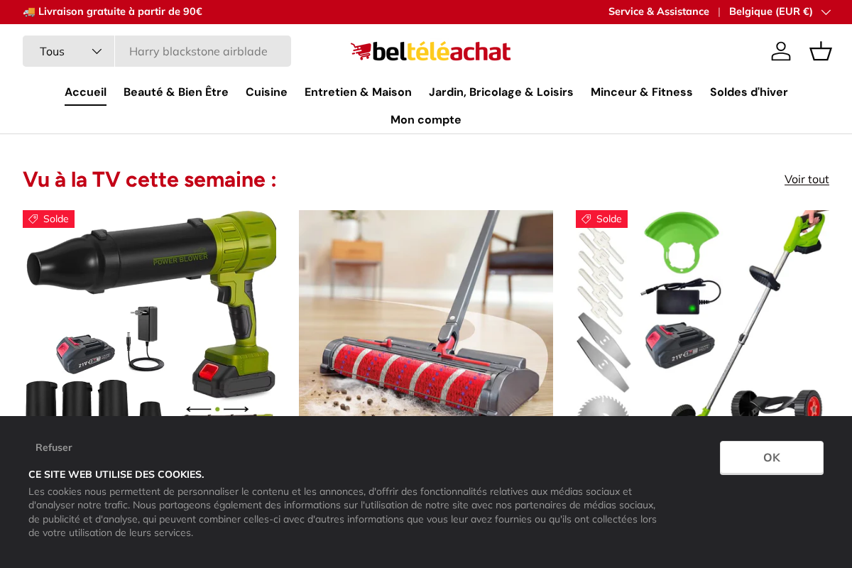 Belteleachat homepage screenshot