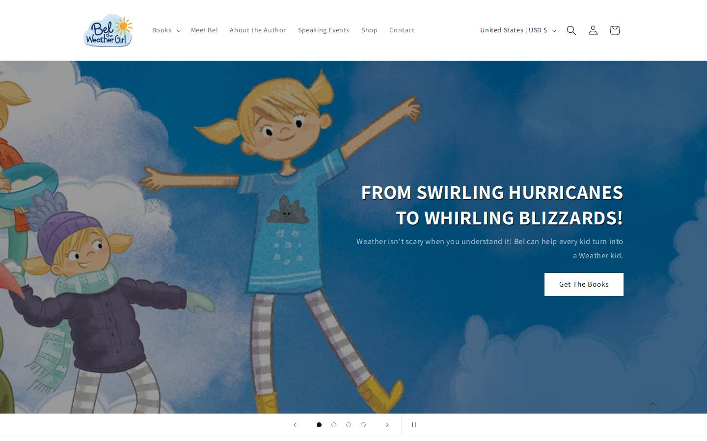 beltheweathergirl.com homepage screenshot