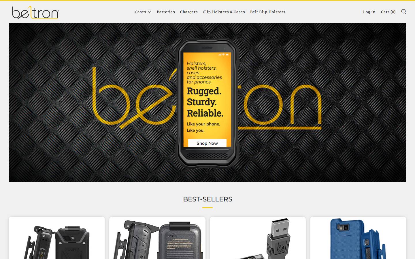 beltron.co homepage screenshot