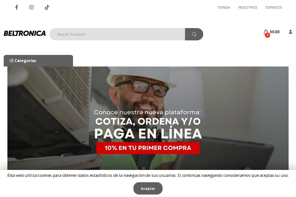 beltronica.com.mx homepage screenshot