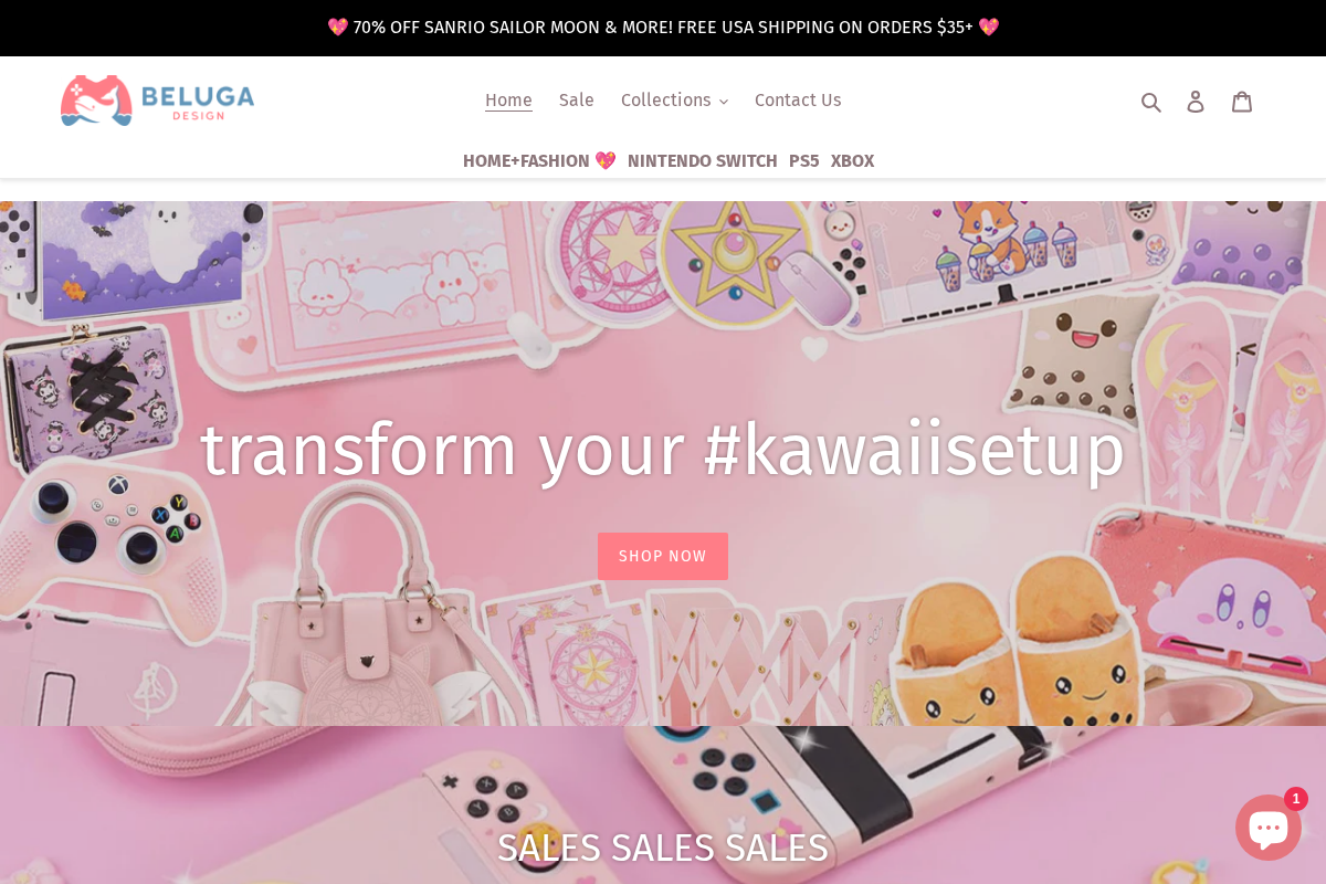 Beluga Design homepage screenshot