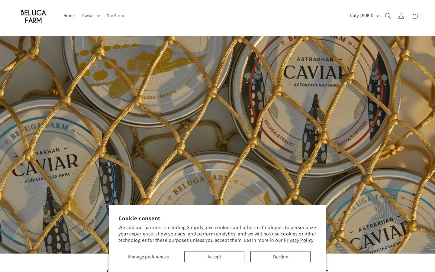 Belugafarm homepage screenshot