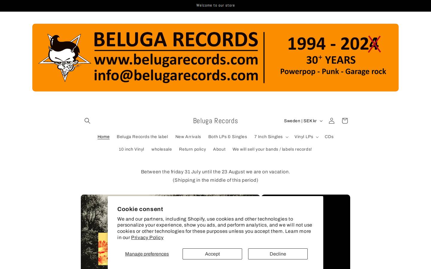 belugarecords.com homepage screenshot