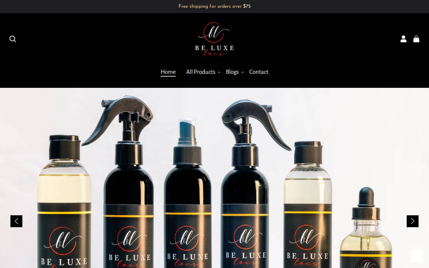 beluxelocs.com homepage screenshot