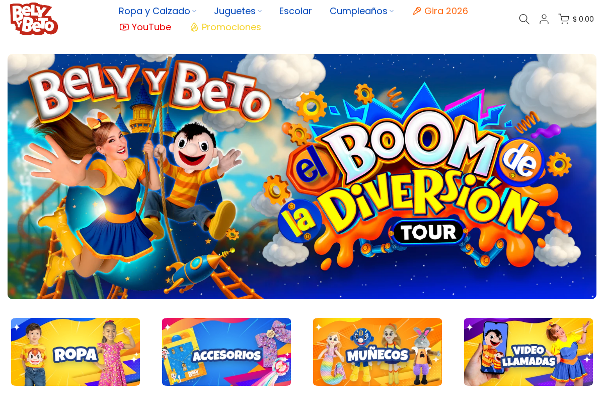 Bely y Beto Sitio Oficial homepage screenshot