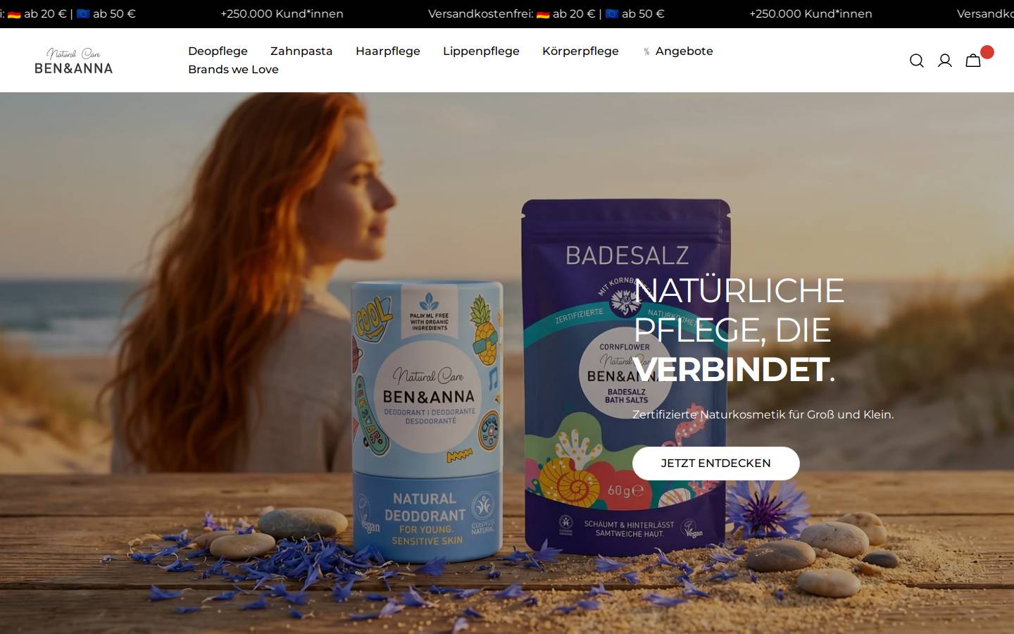 ben-anna.de homepage screenshot