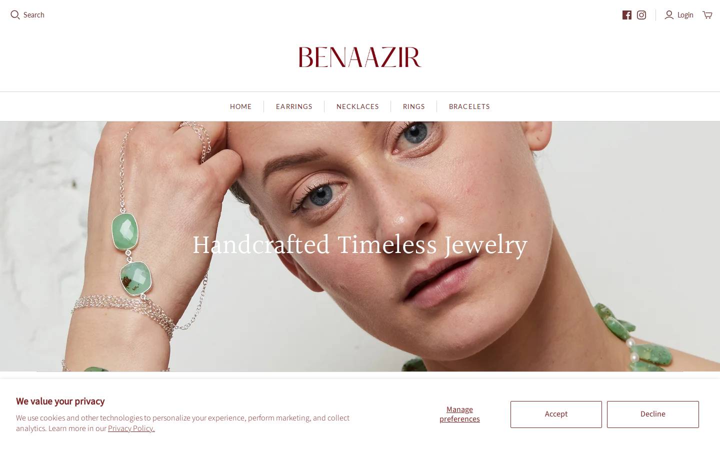 benaazir.com homepage screenshot