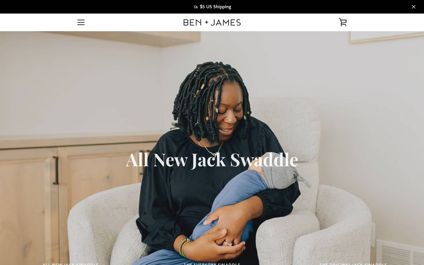 benandjamesshop.com homepage screenshot