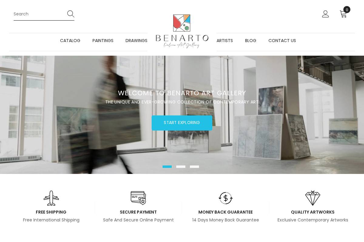 Benarto homepage screenshot