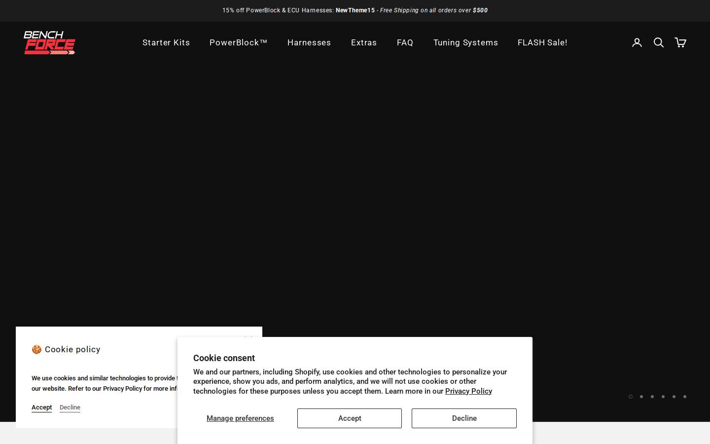 benchforce.com homepage screenshot