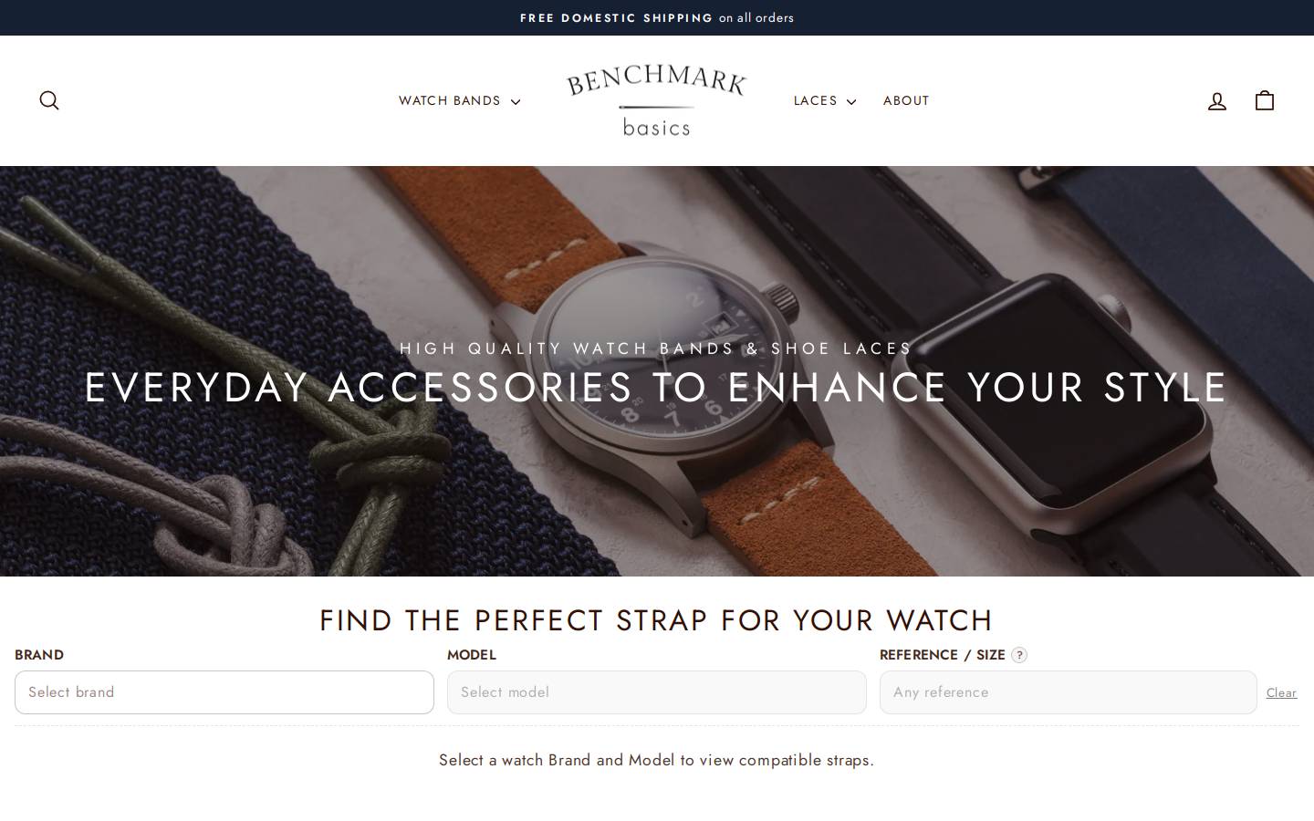 benchmarkbasics.com homepage screenshot
