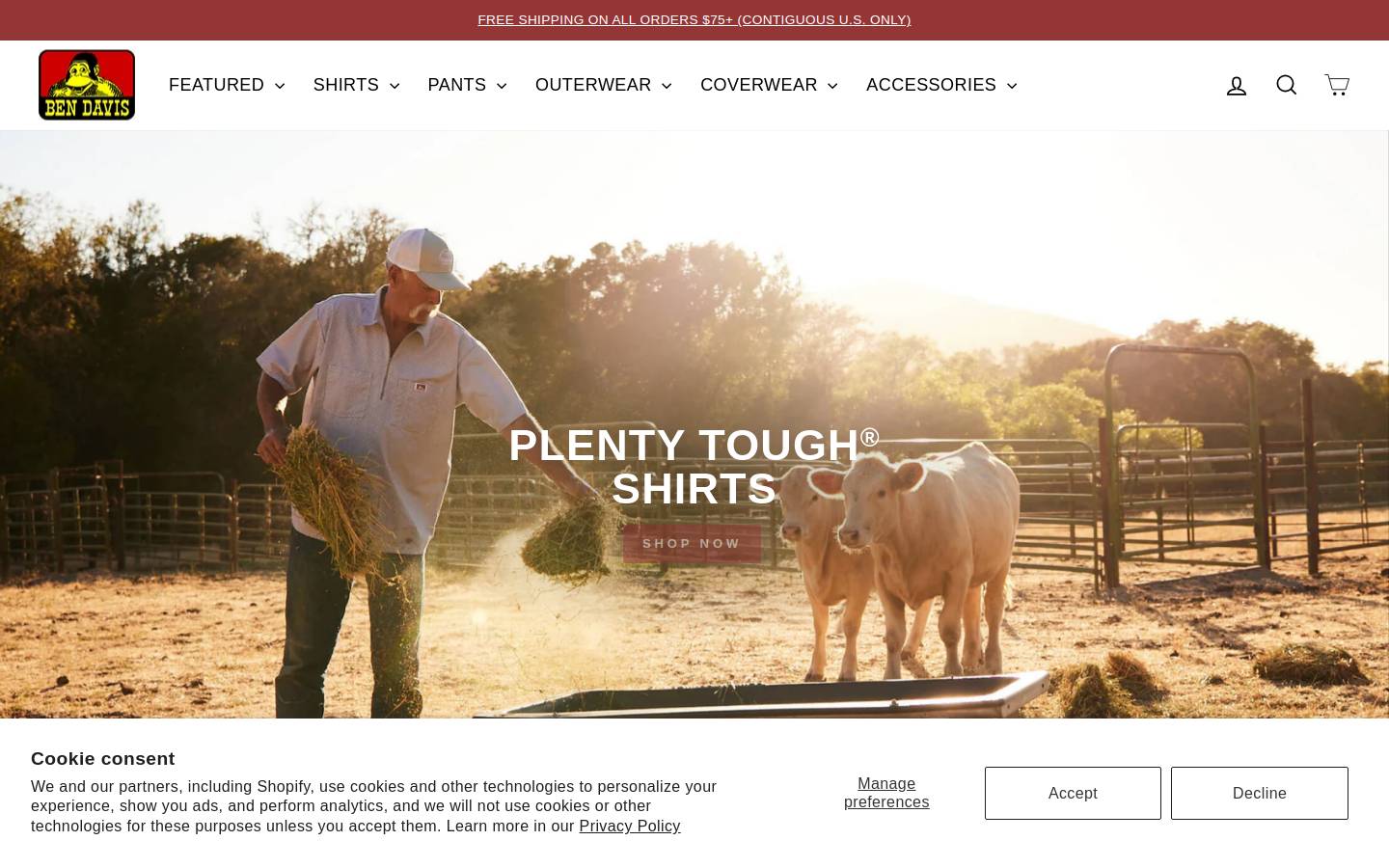 bendavis.com homepage screenshot