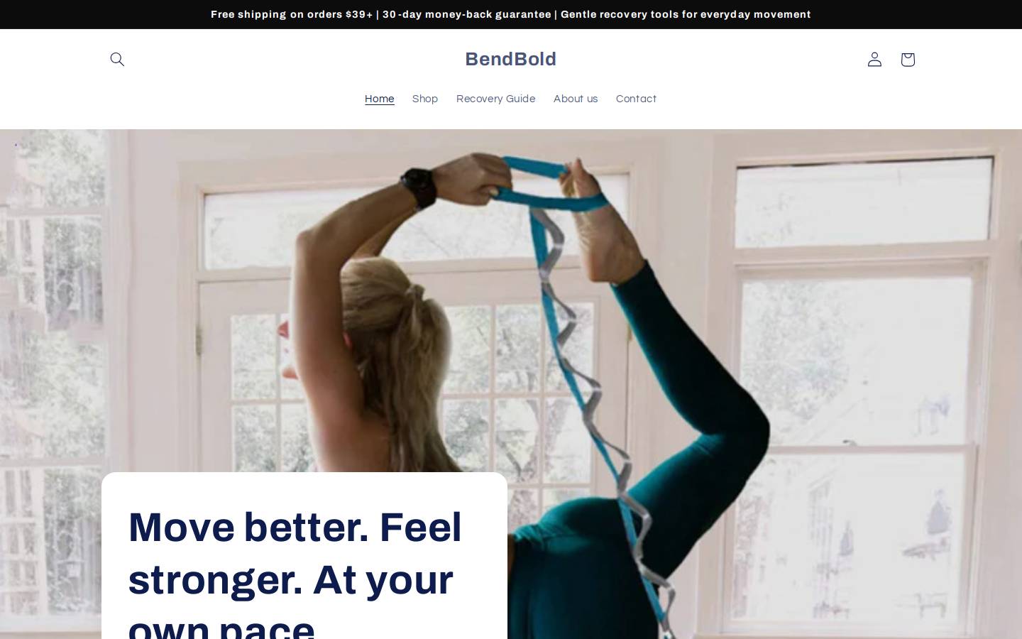 bendbold.com homepage screenshot