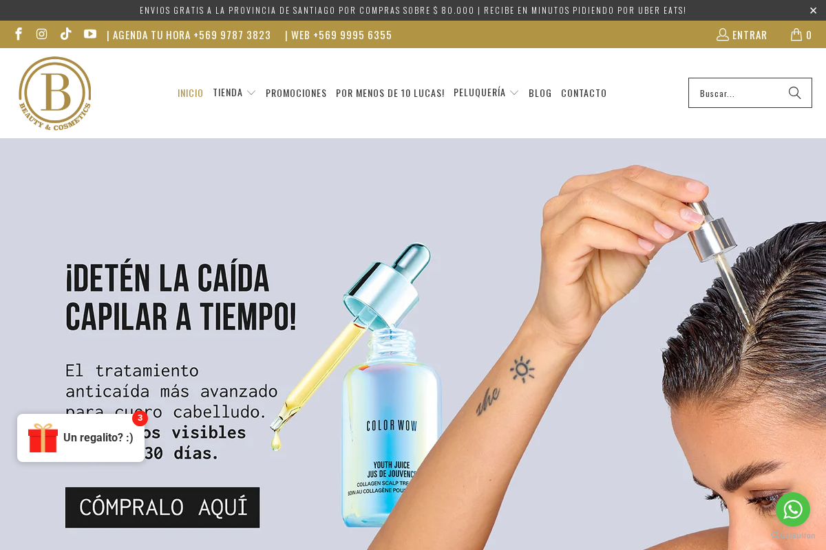 Bendita Chile: Todo lo que tu Pelo NecesitaAmerican ExpressDiners ClubMastercardVisa homepage screenshot