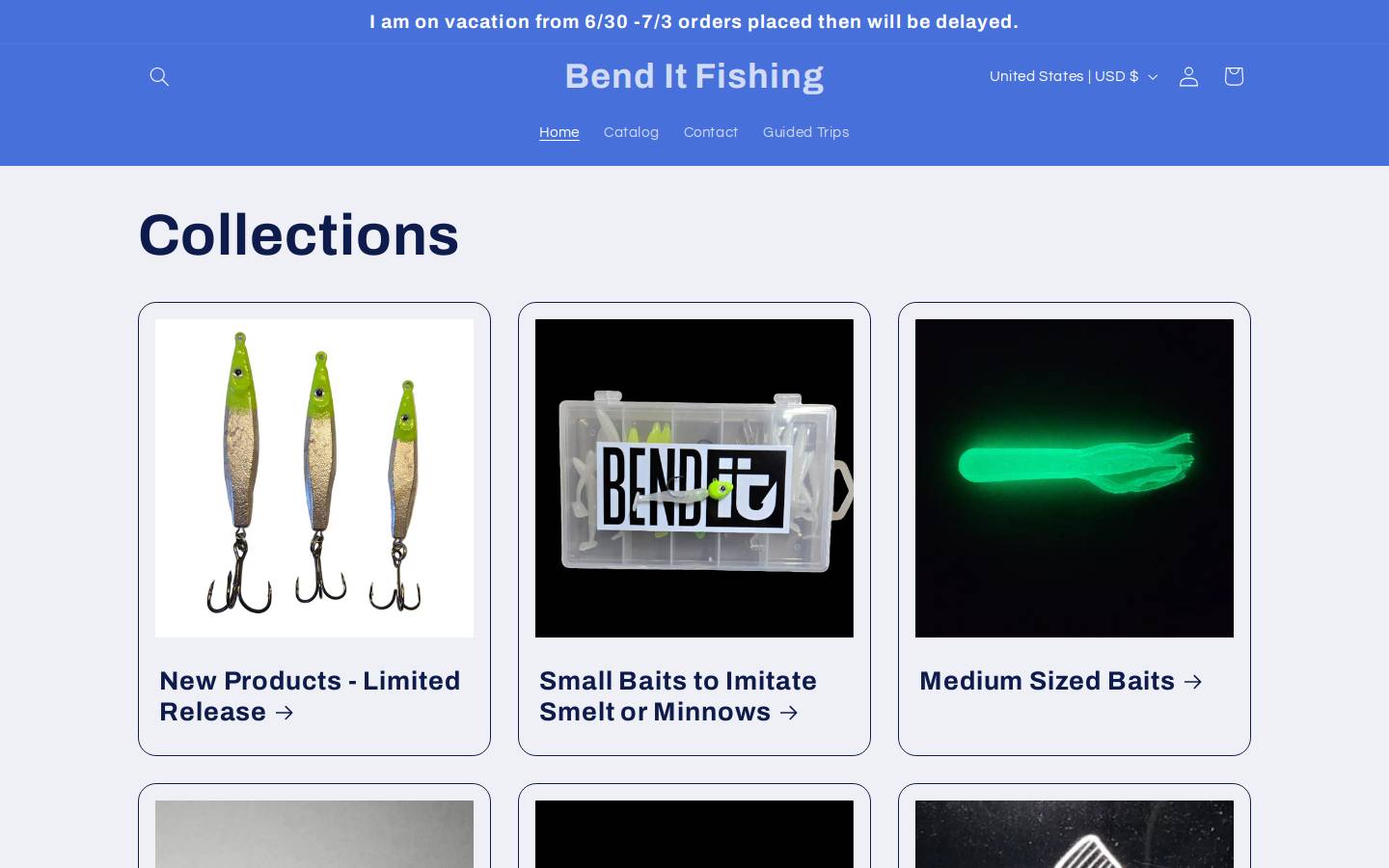 Benditfish homepage screenshot