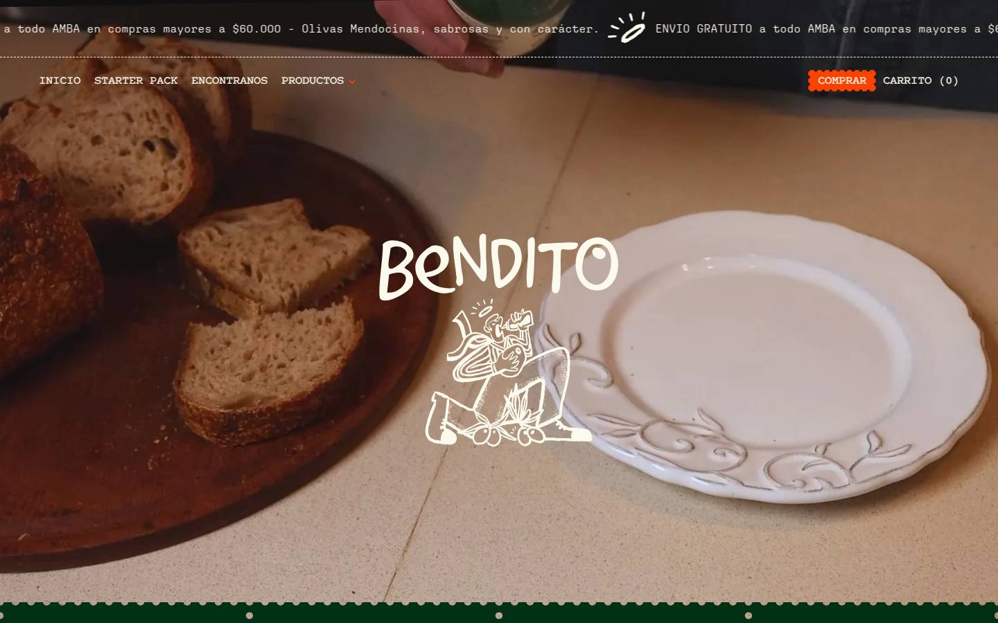 benditoaceite.com homepage screenshot