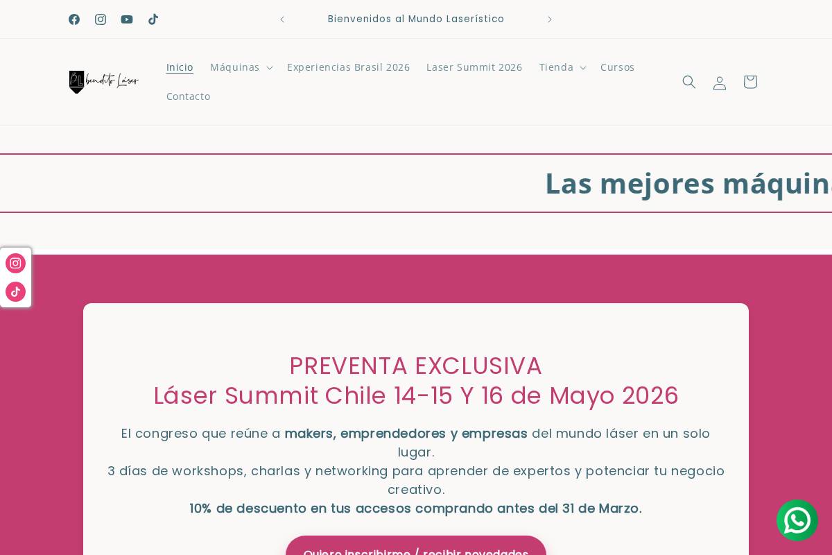 benditolaser.cl homepage screenshot