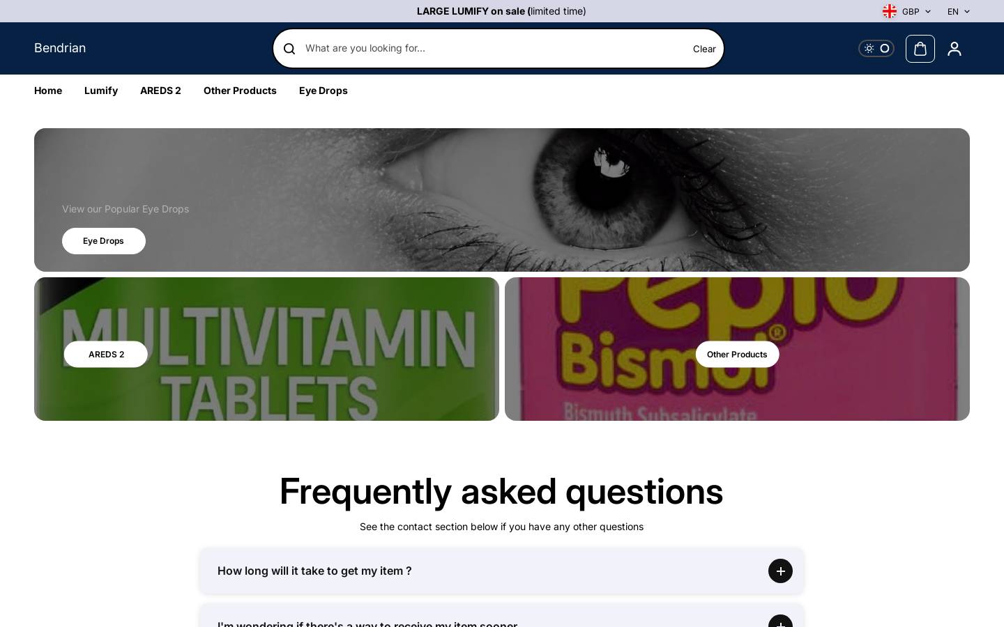 bendrian.com homepage screenshot
