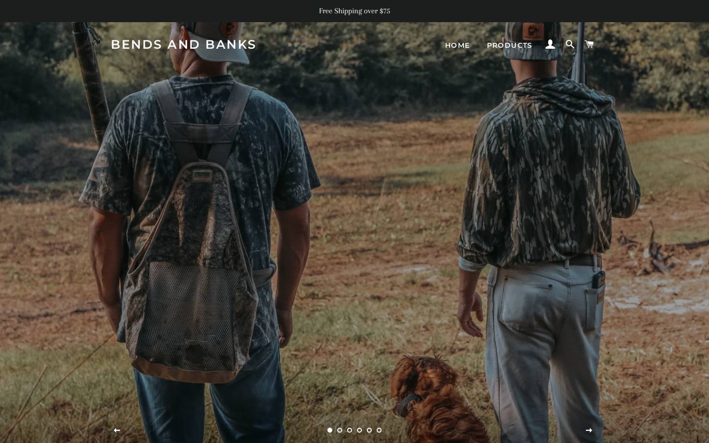 bendsandbanks.com homepage screenshot