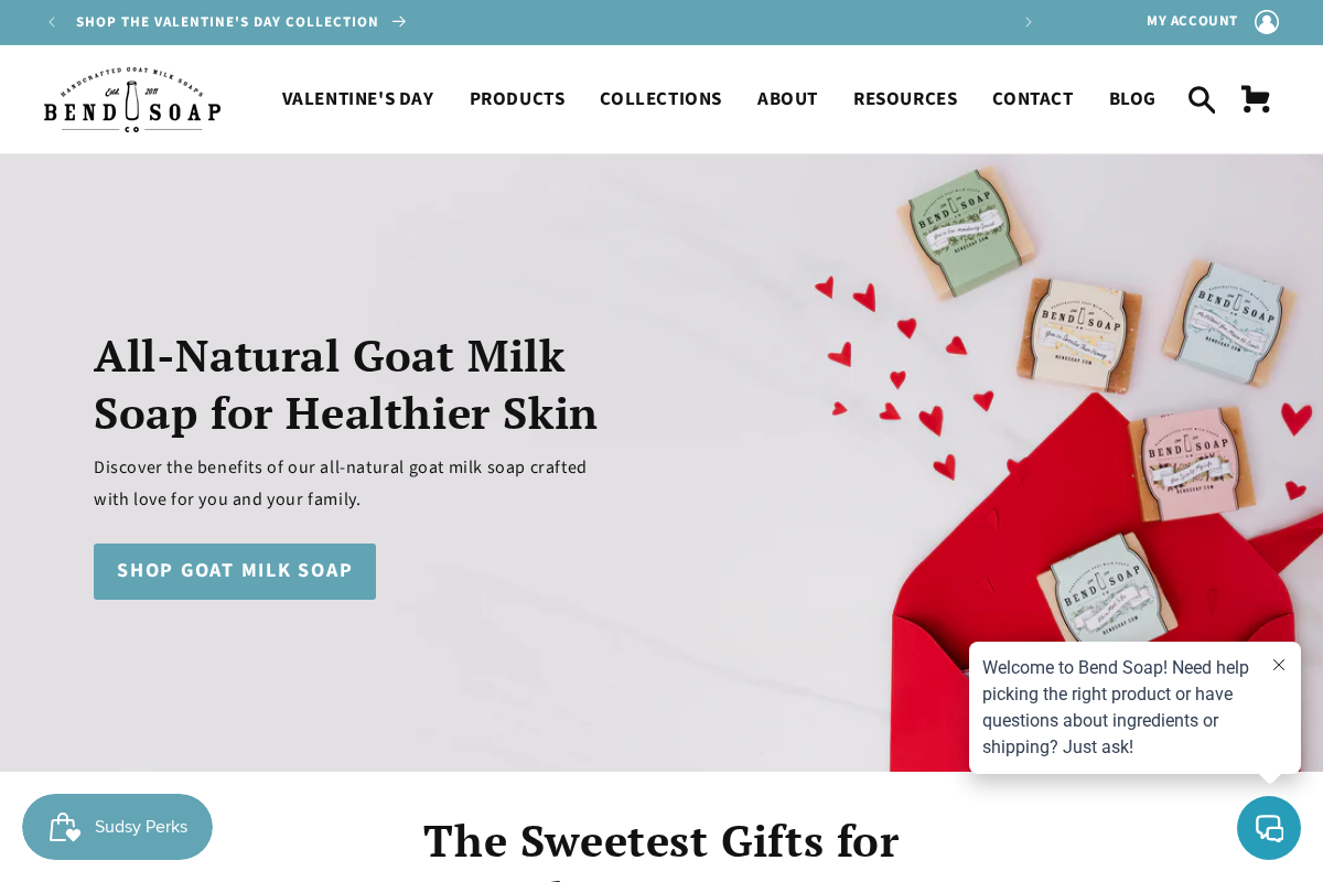 bendsoap.com homepage screenshot