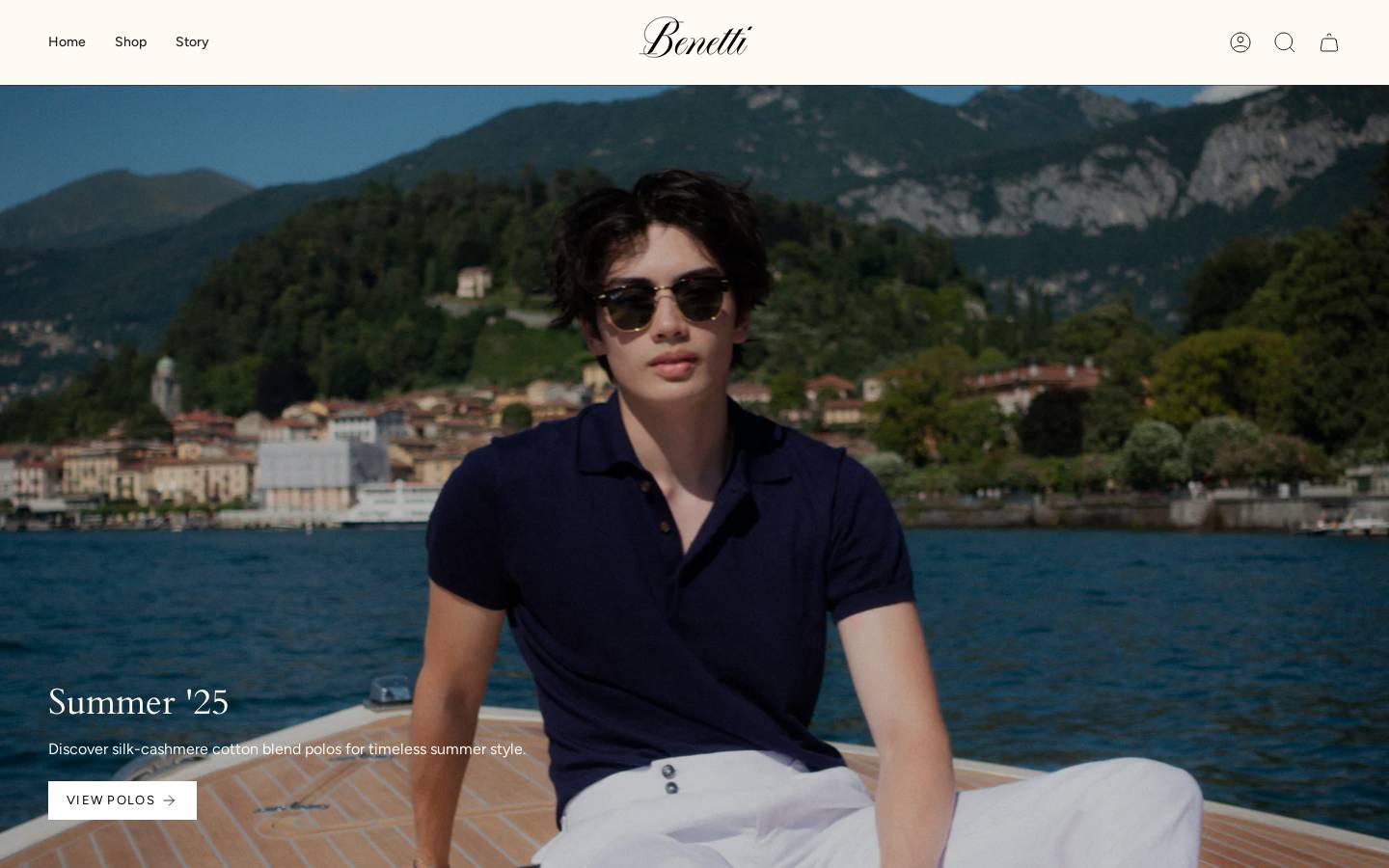 benetticlo.com homepage screenshot