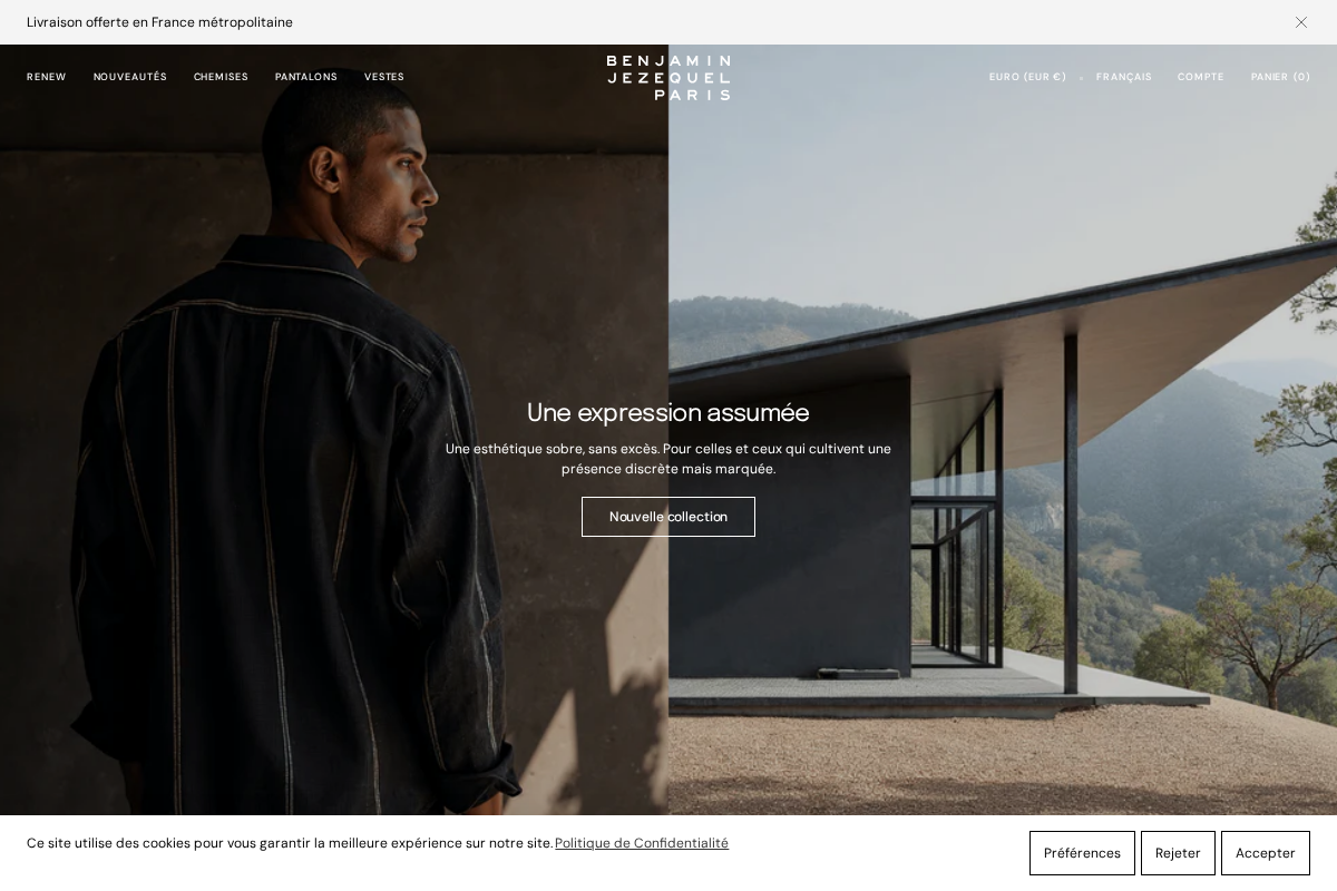 Benjamin Jezequel homepage screenshot