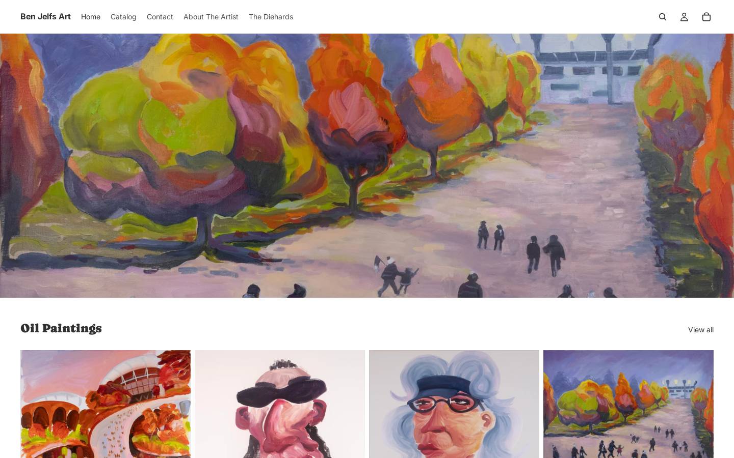 benjelfs.com homepage screenshot