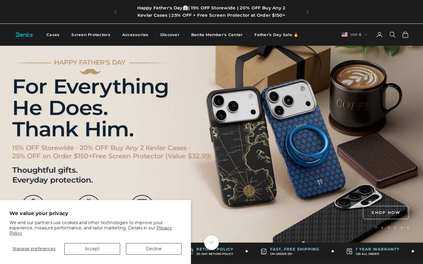 benksglobal.com homepage screenshot