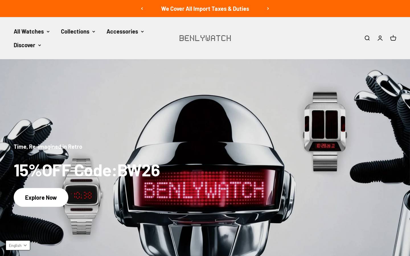Benlydesignwatch homepage screenshot