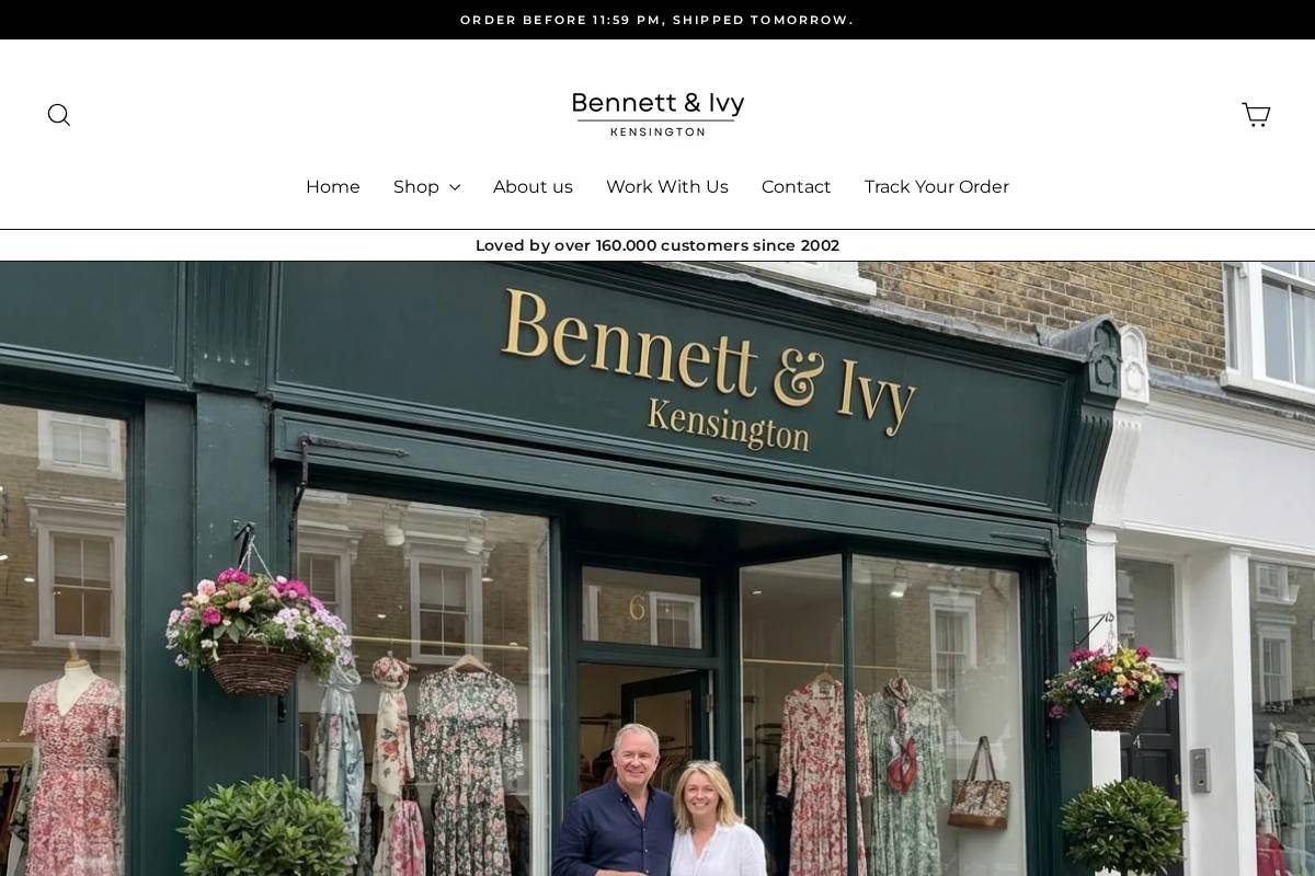 Bennettandivykensington homepage screenshot