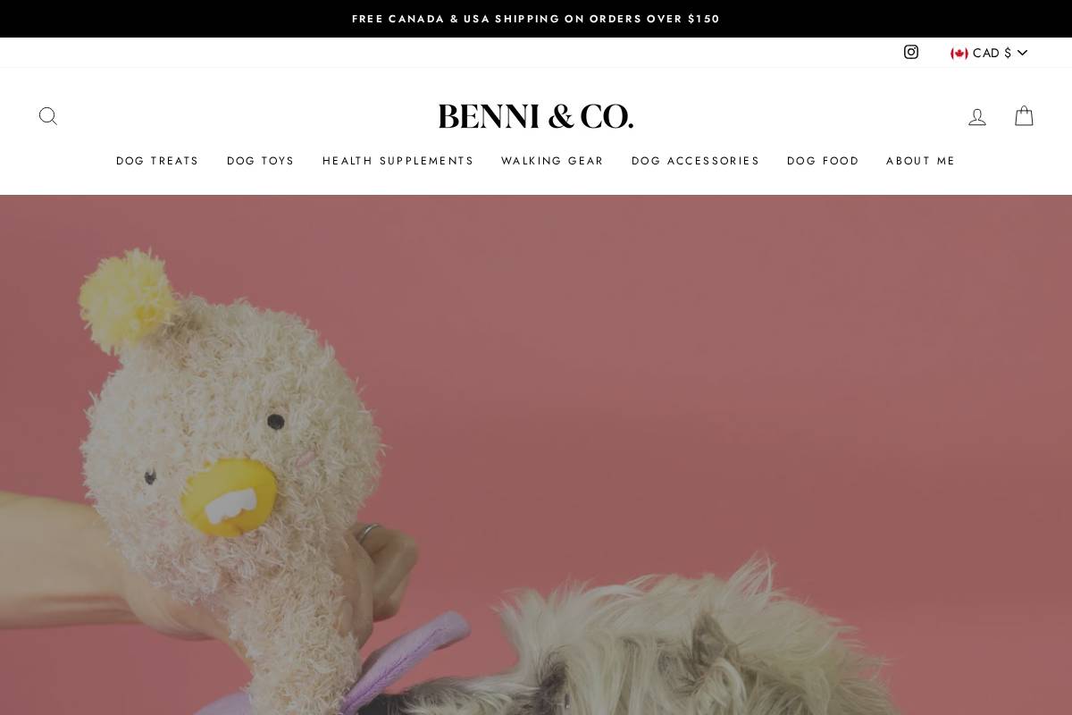 benniandco.com homepage screenshot