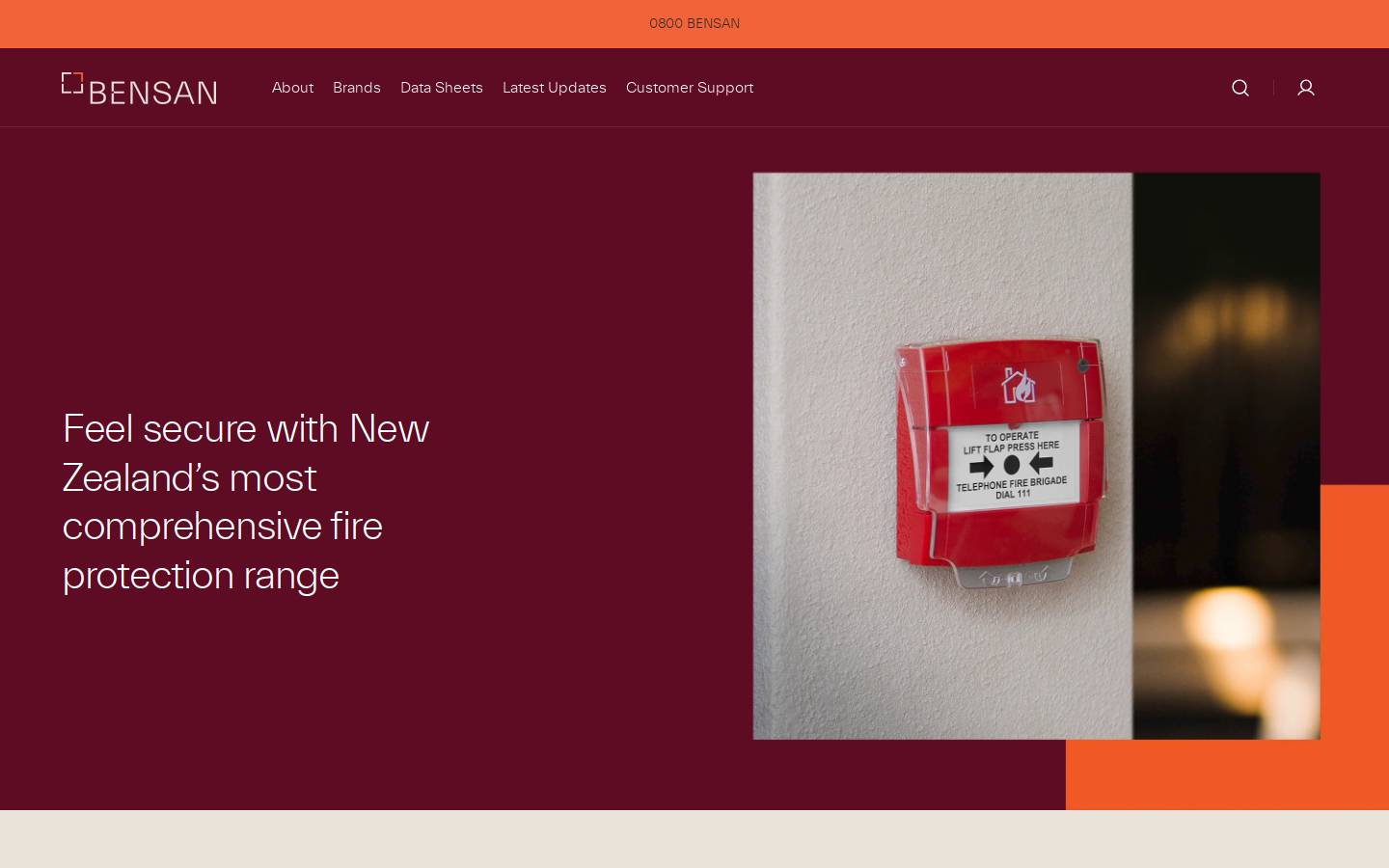 bensan.co.nz homepage screenshot