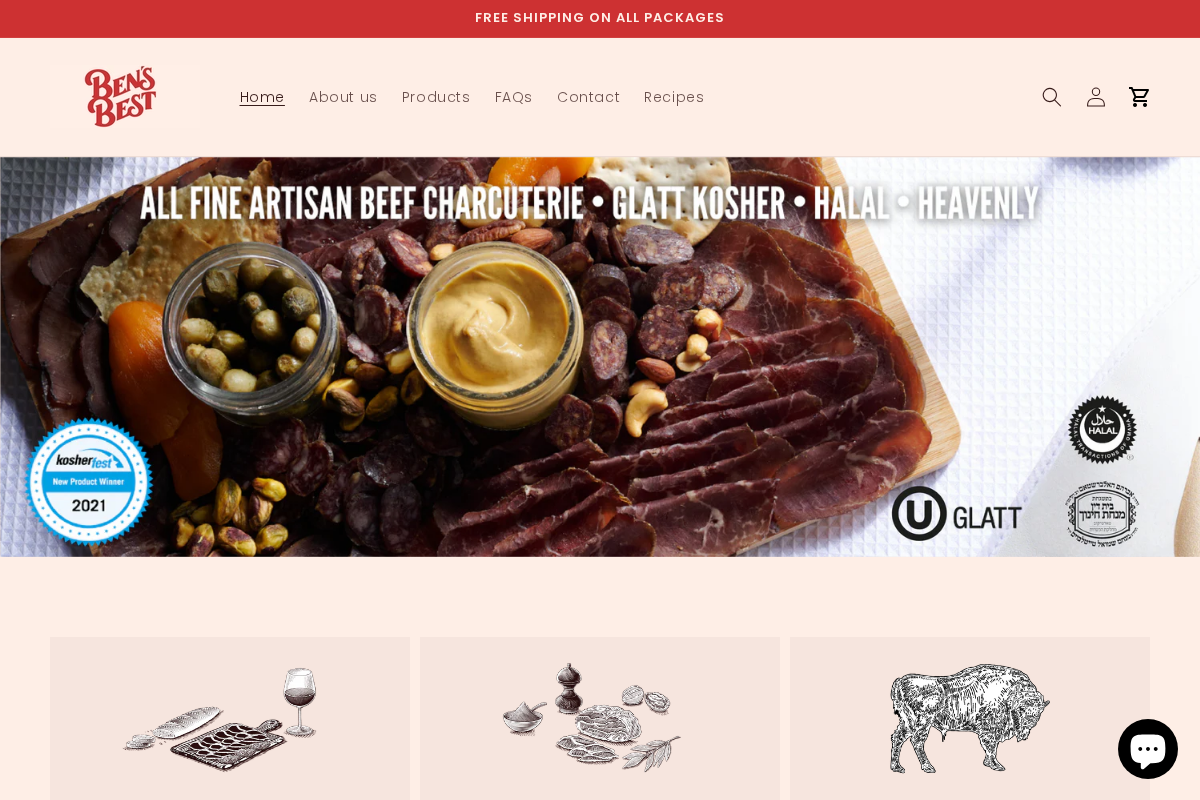 bensbestcharcuterie.com homepage screenshot
