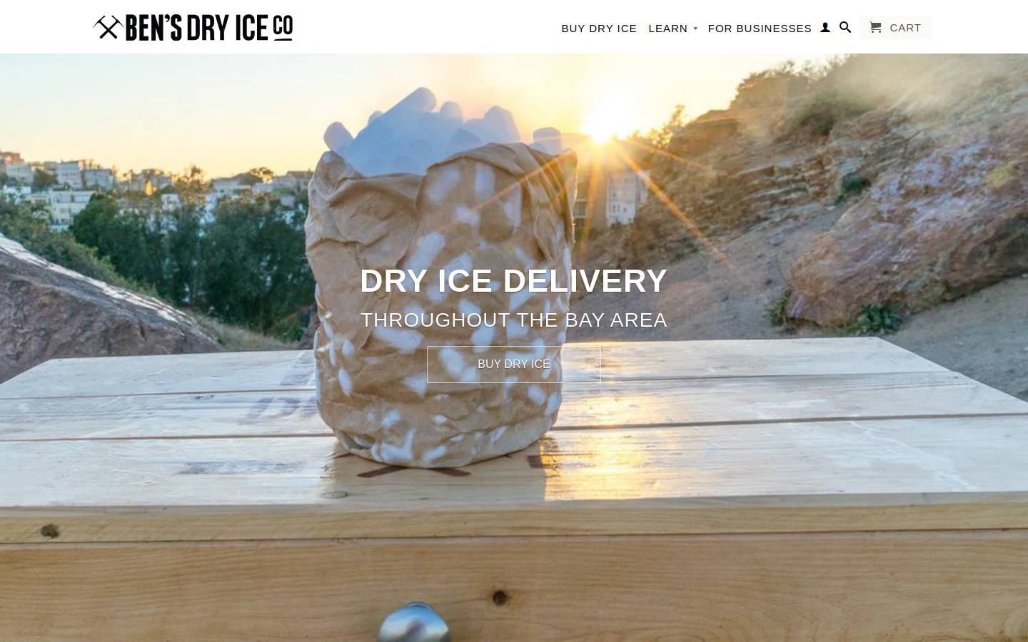 bensdryice.com homepage screenshot