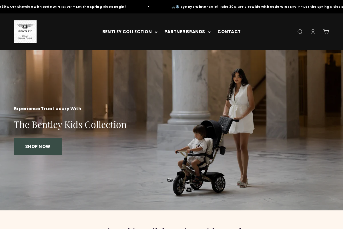 BentleyTrikeCanada homepage screenshot