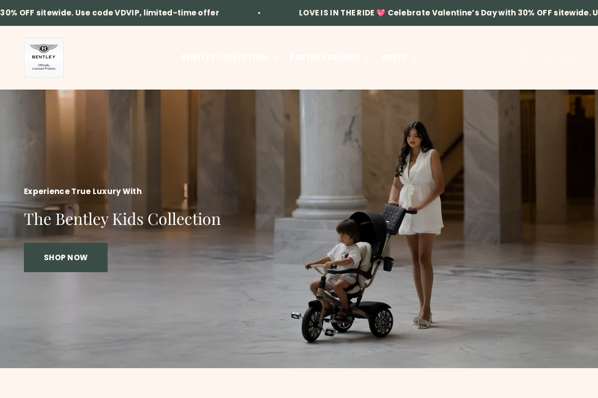 BentleyTrike homepage screenshot