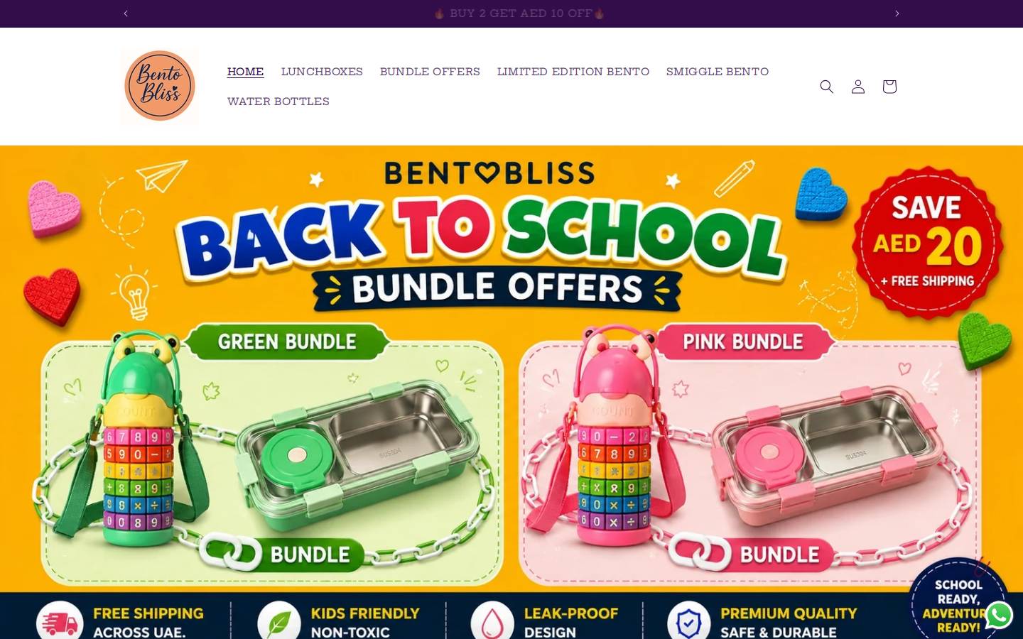 bentoblissuae.com homepage screenshot