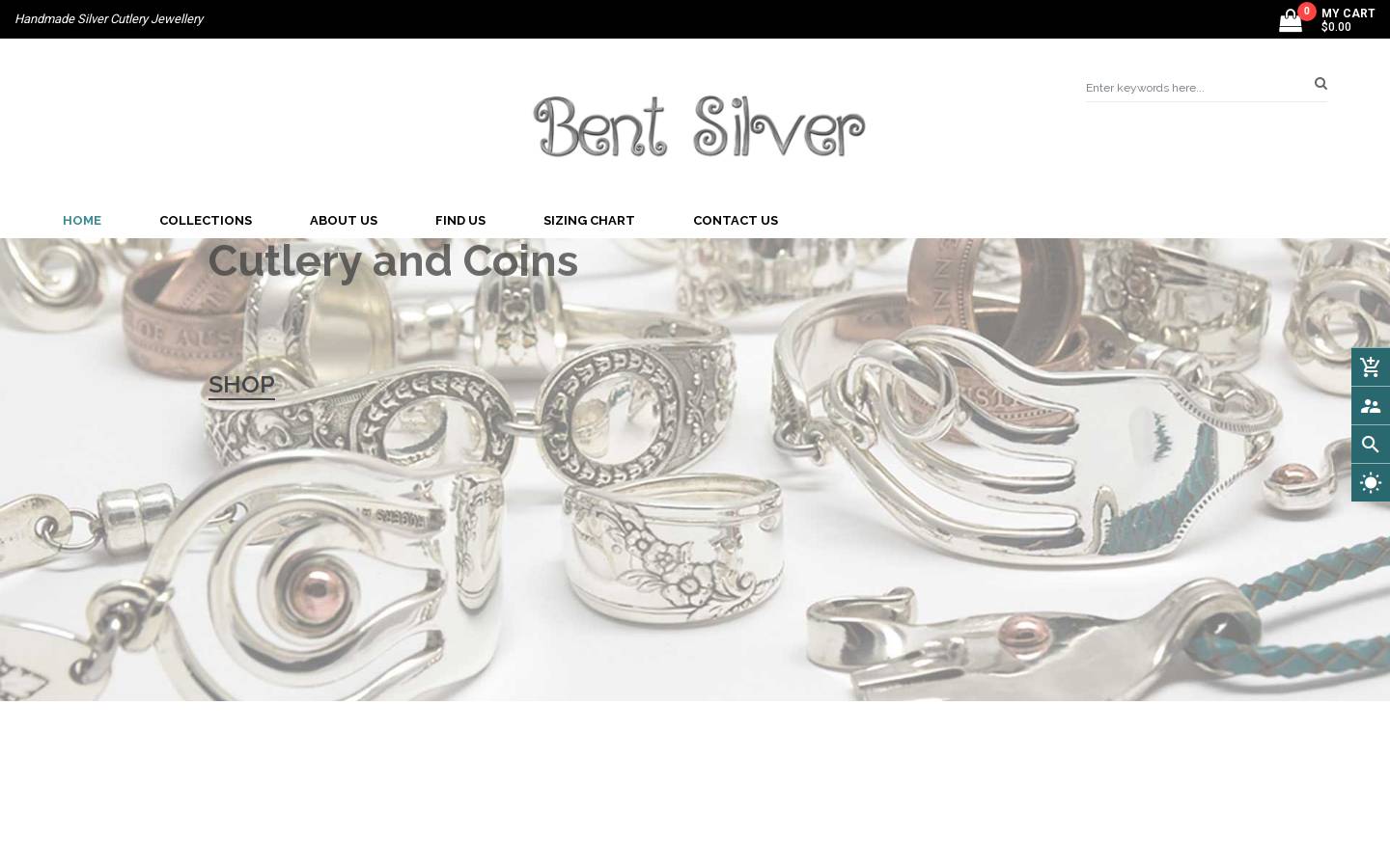 bentsilver.com.au homepage screenshot
