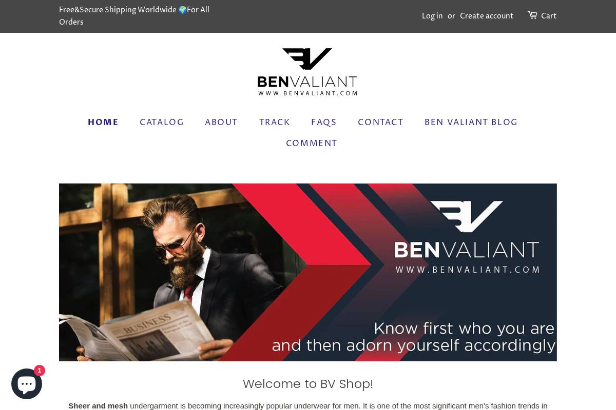 benvaliant.com homepage screenshot
