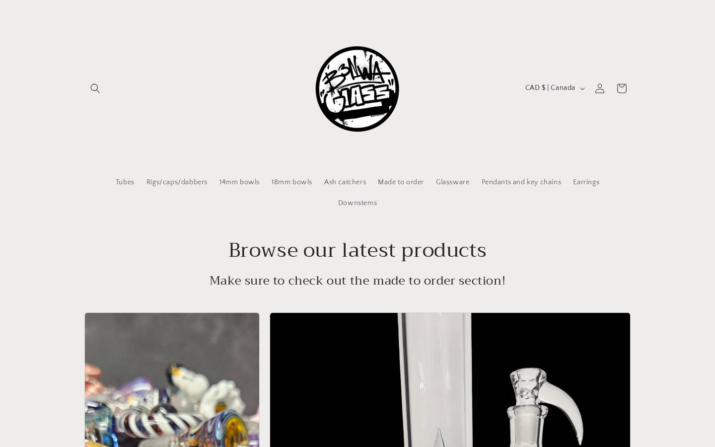 benwaglass.com homepage screenshot
