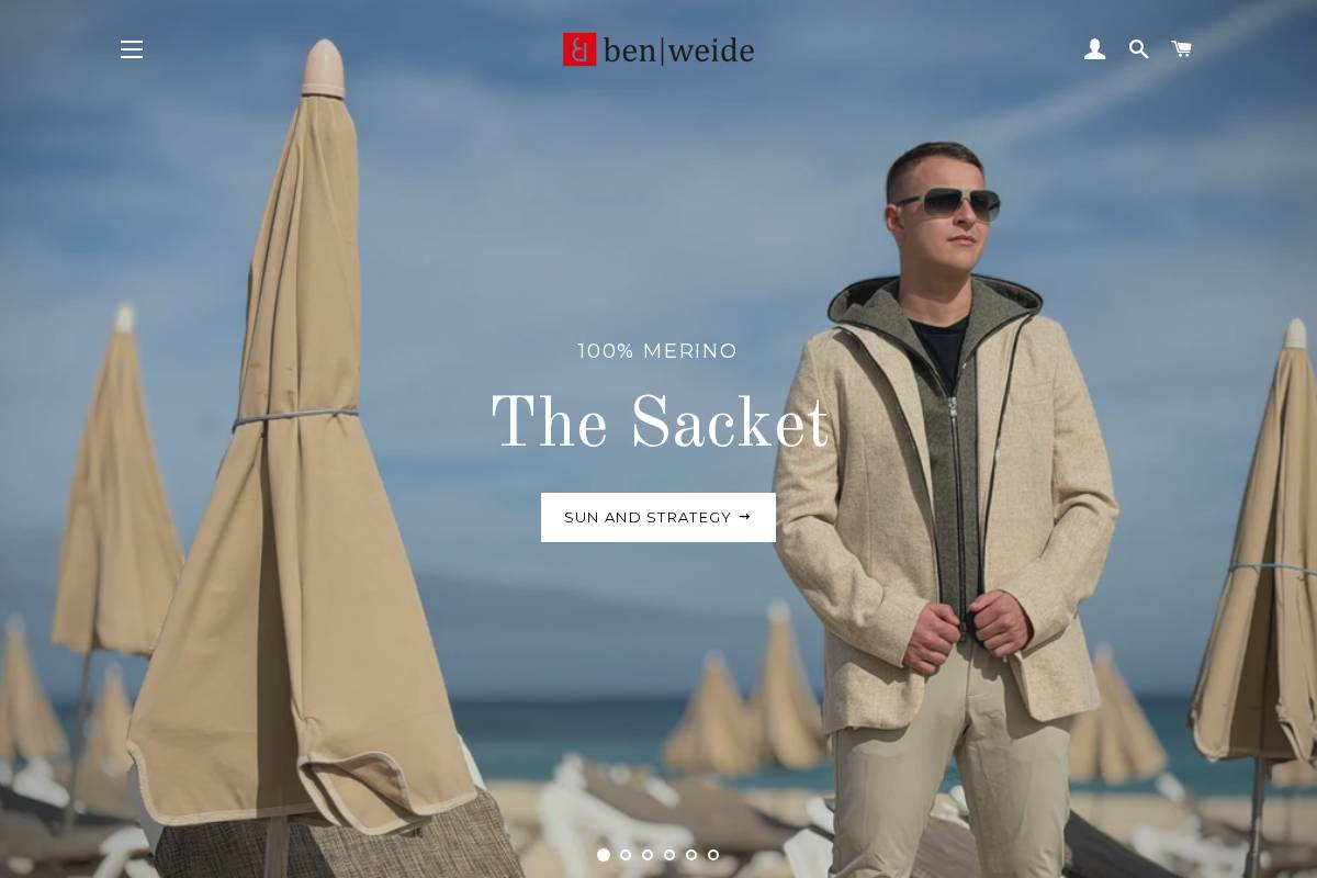 benweide.com homepage screenshot
