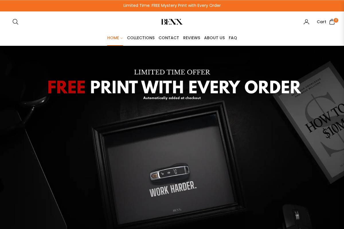 Benxstudio homepage screenshot