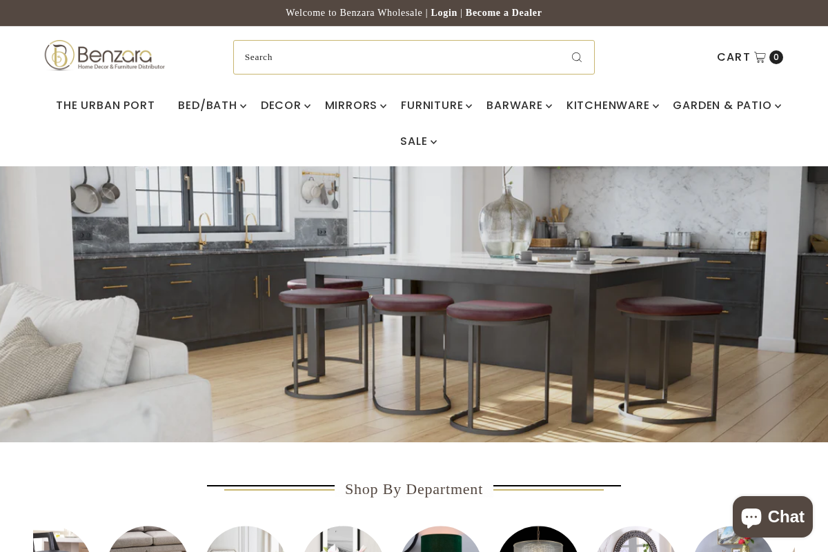 benzara.com homepage screenshot