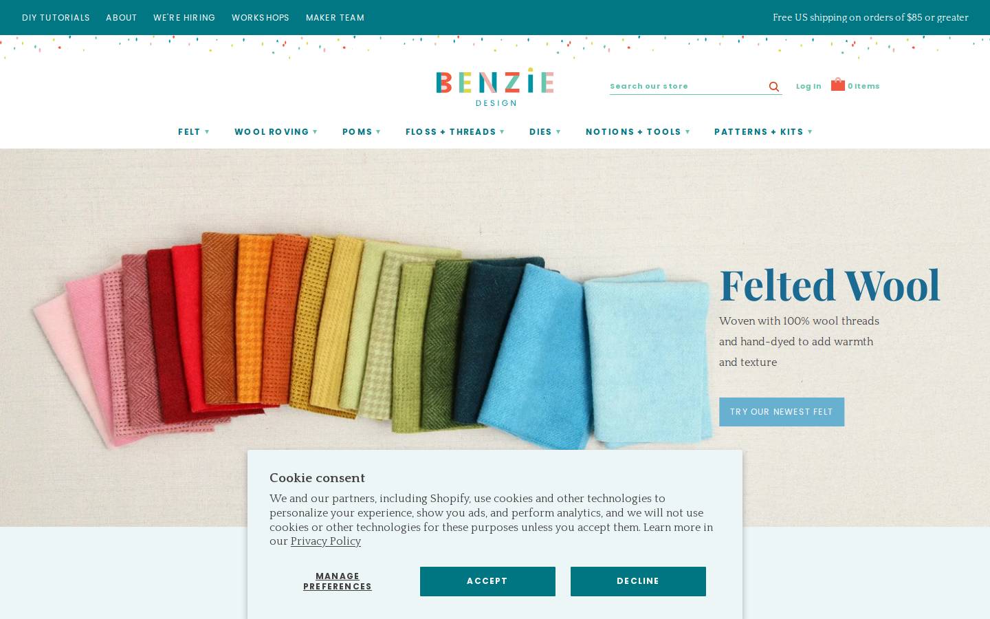 benziedesign.com homepage screenshot