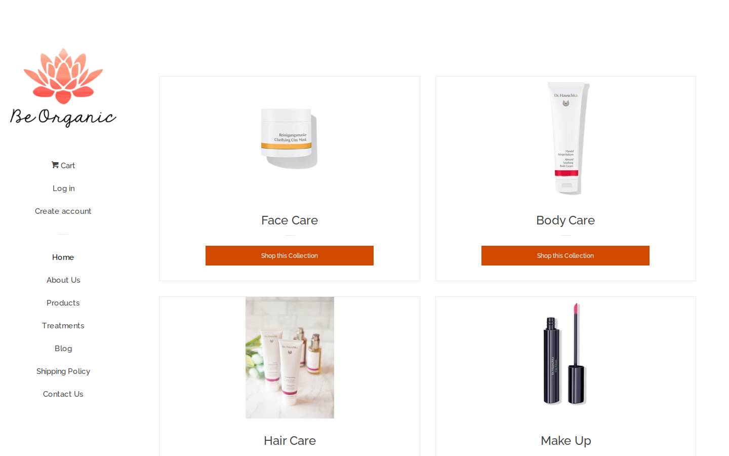 beorganic.co.za homepage screenshot