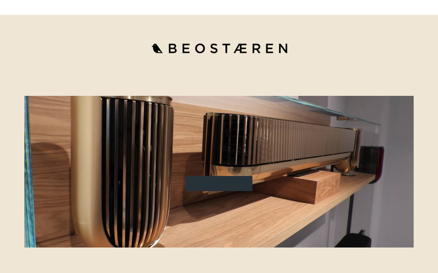 BEOstæren homepage screenshot