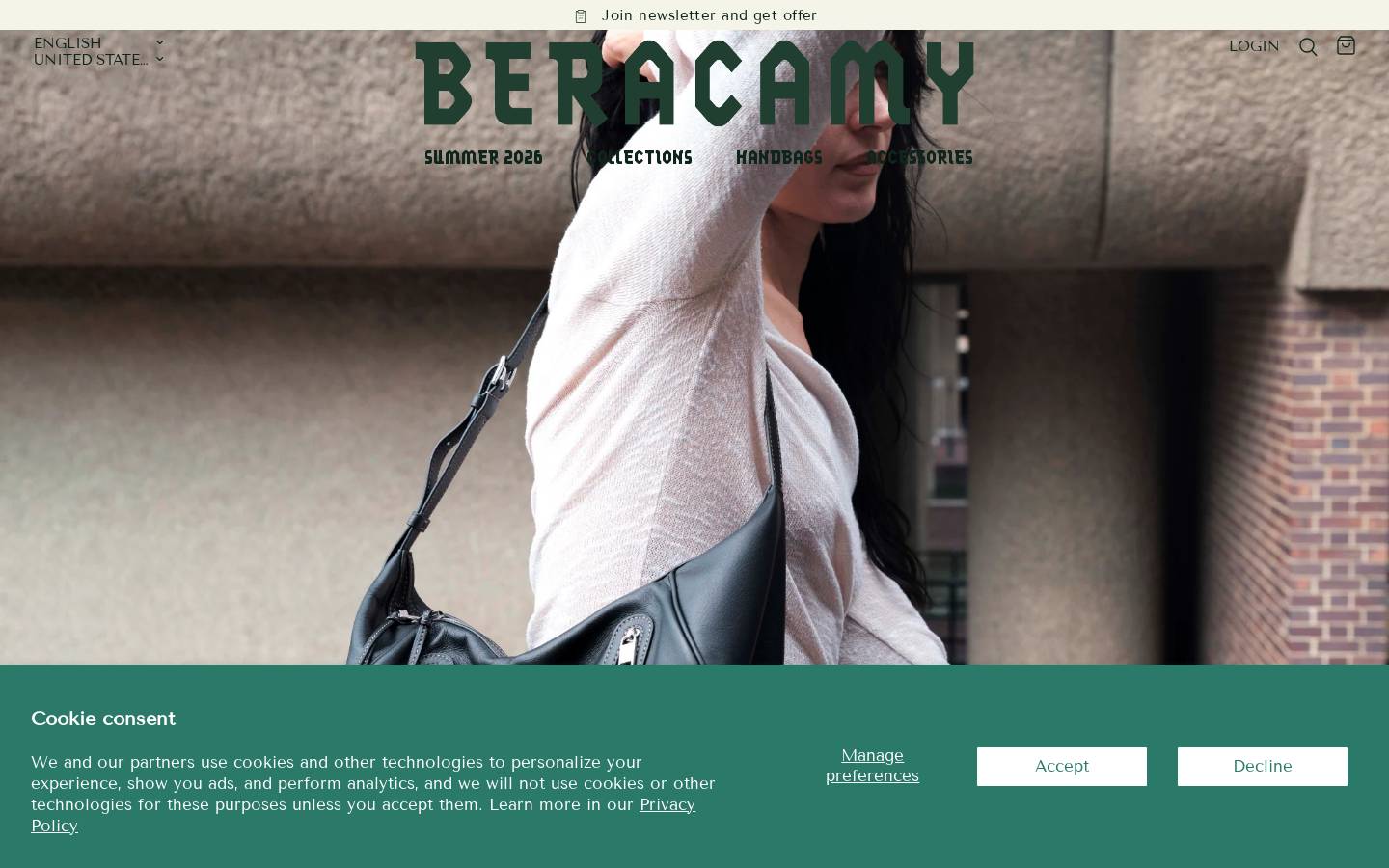 Beracamy homepage screenshot