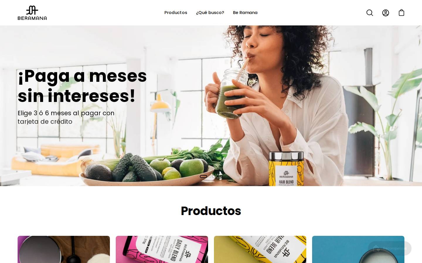 beramana.com homepage screenshot