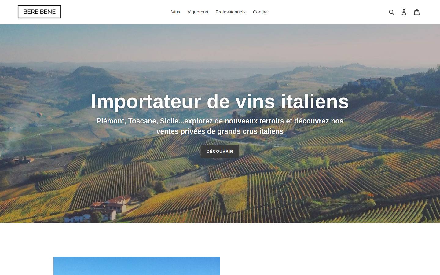 bere-bene.fr homepage screenshot