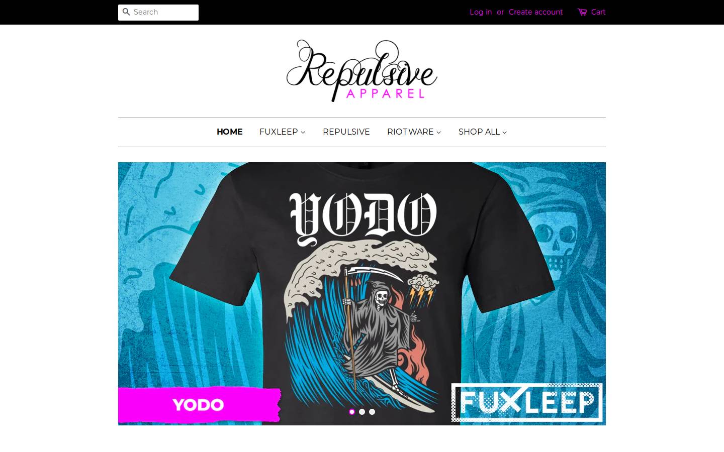 berepulsive.com homepage screenshot